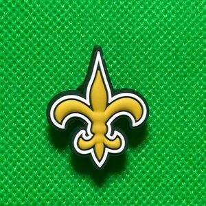 🌼 (5/$10 or 10/$15) NEW “NFL” Fun Croc Shoe Charm Collection NFL Saints